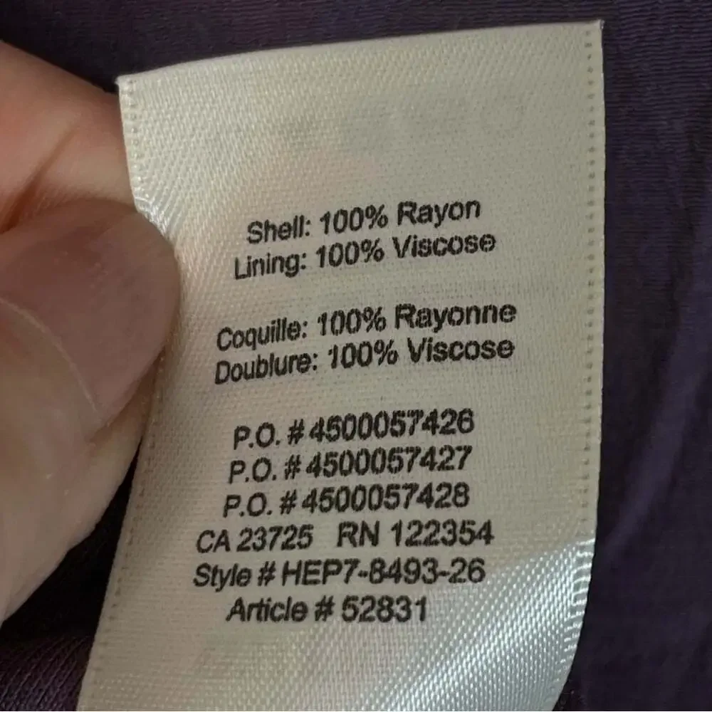 Aritzia Wilfred Free Teigen Dress Size M Purple Short Sleeve Midi Casual Minimal